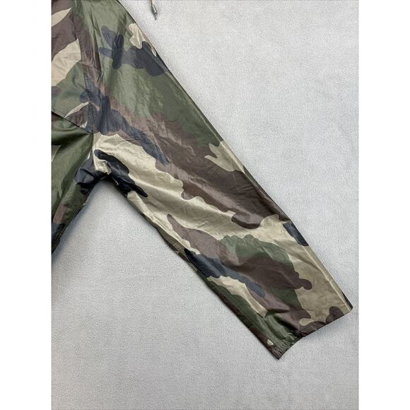 Mil-Tec by Sturm Men's XL Frog Camo Green Rain Hunting Jacket Removable Hood - Picture 15 of 15